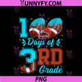 100 Days Of 3rd Grade PNG, Football 100th Day Of School PNG