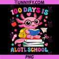 100 Days is Alotl School Axolotl PNG, 100th Day of School PNG