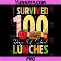 100 Days of Lunches Lunch PNG, Lady 100th Day of School PNG