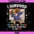100 Days of School PNG, 67 Humor Dabbing Dog Students Teachers PNG
