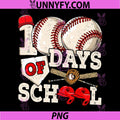 100 Days of School Baseball PNG, 100th Day of School Teacher PNG