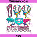 100 Days of School PNG, 100th Day of School Baseball PNG