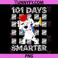 100 Days of School PNG, Dalmatian Dog 100 Days Smarter PNG
