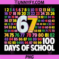 100th Day 67 PNG, 100 Days of School Teacher PNG