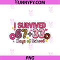 100th Day I Survived 67 + 33 Days Of School PNG, Boy Girl Teacher PNG