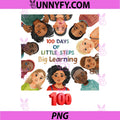 100 Days Of Little Steps Big Learning PNG, Cute Kids School Design PNG