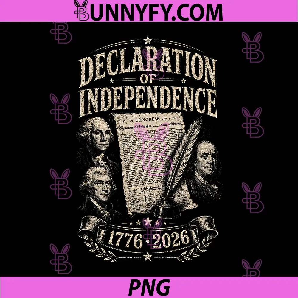 1776 250th Anniversary PNG, Declaration of Independence 2026 PNG