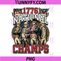 1776 National Champs Funny PNG, Patriotic America Founding Father PNG