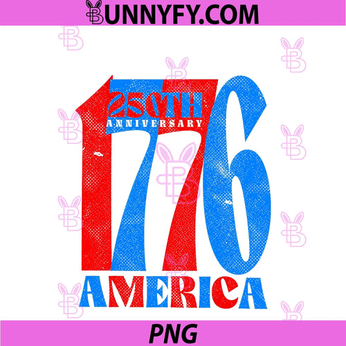 1776 Retro America PNG, 4th Of July 250th Anniversary PNG