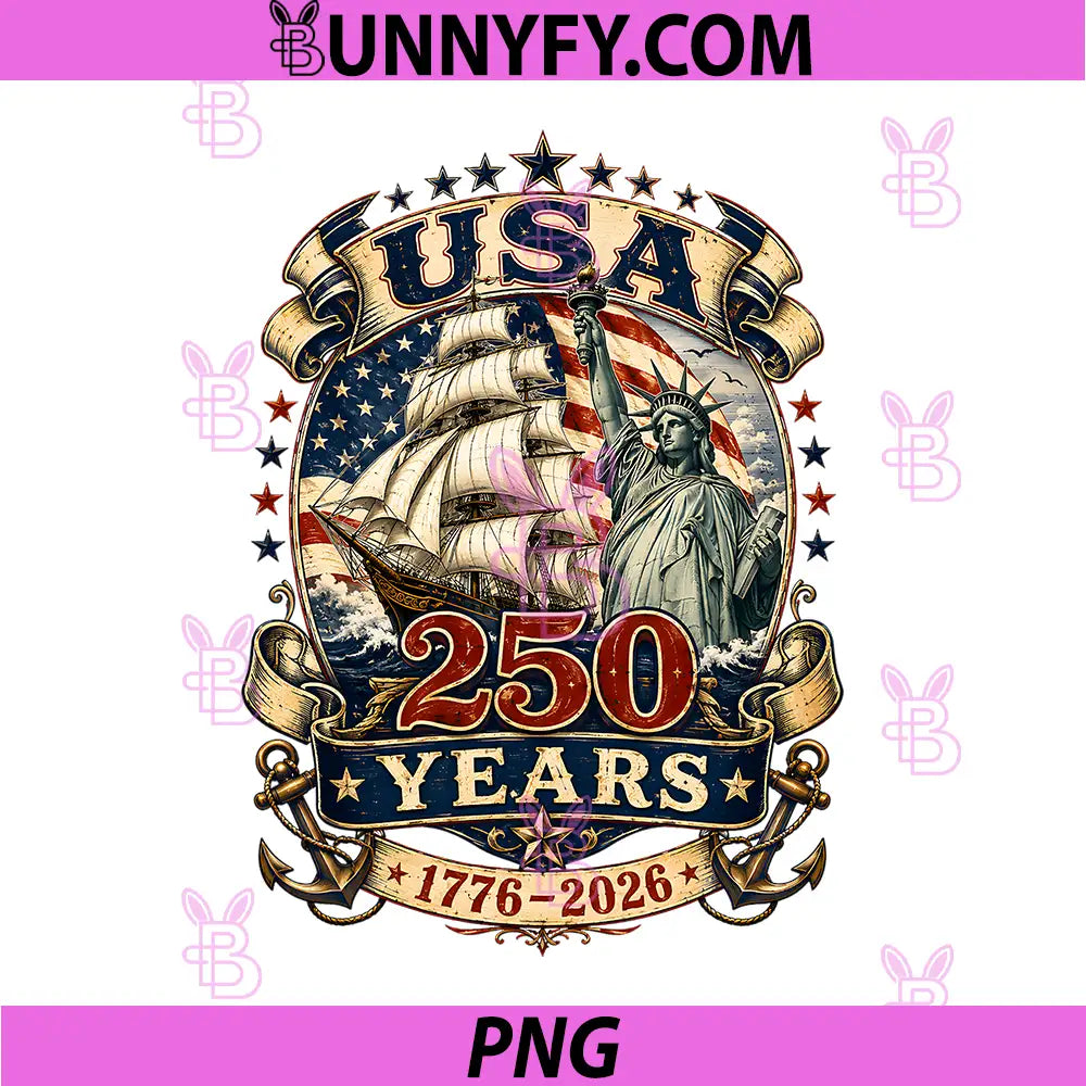 1776–2026 Tall Ship PNG, 250th Anniversary Sailing PNG
