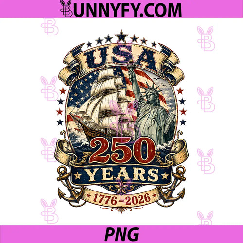 1776–2026 Tall Ship PNG, 250th Anniversary Sailing PNG