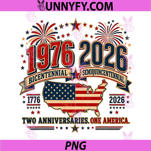1976 Bicentennial Vs 2026 PNG, Semiquincentennial 4th of July PNG