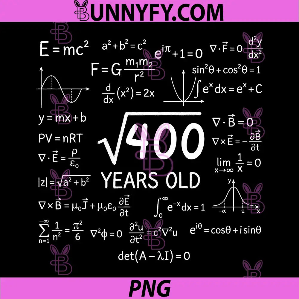 20th Birthday 20 Years Old PNG, Funny Math Nerd Humor Geek PNG