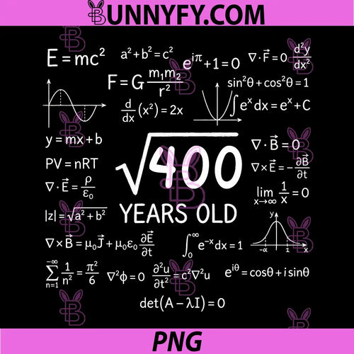 20th Birthday 20 Years Old PNG, Funny Math Nerd Humor Geek PNG