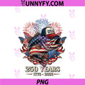 250 America 1776 2026 Bass Fishing USA Flag PNG, 250th Birthday PNG