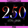 250 America Anniversary Birthday PNG