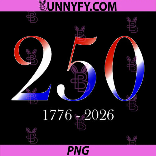 250 America PNG, Anniversary Birthday PNG
