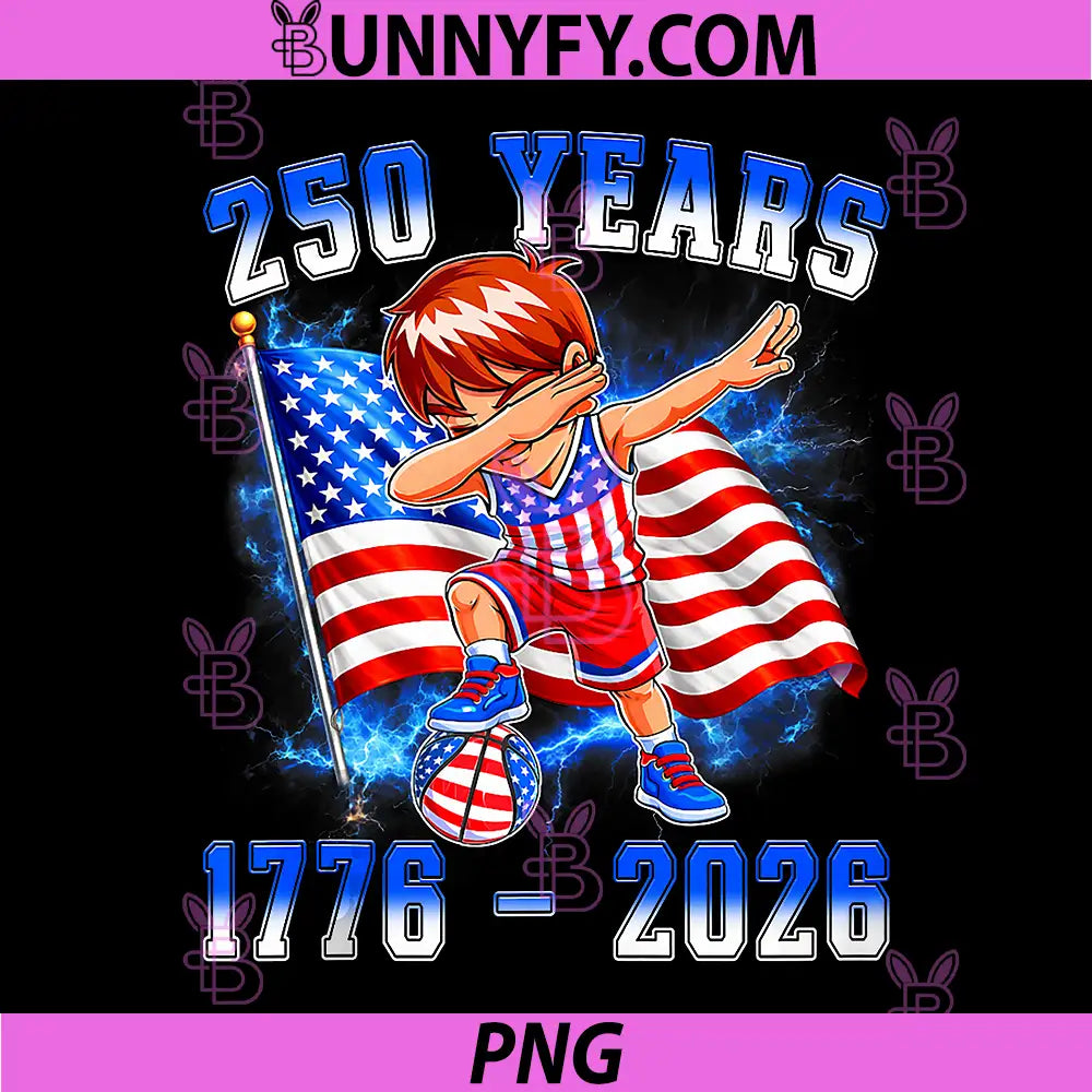250 America Years 1776 2026 PNG, Basketball 250th Birthday PNG
