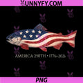250 America Years 1776 2026 PNG, Fishing USA Flag 250th Birthday PNG