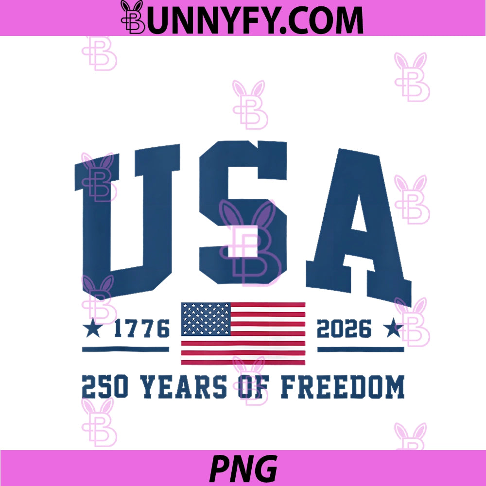 250 Anniversary USA 250th American 250 Years PNG, 4th July 2026 PNG
