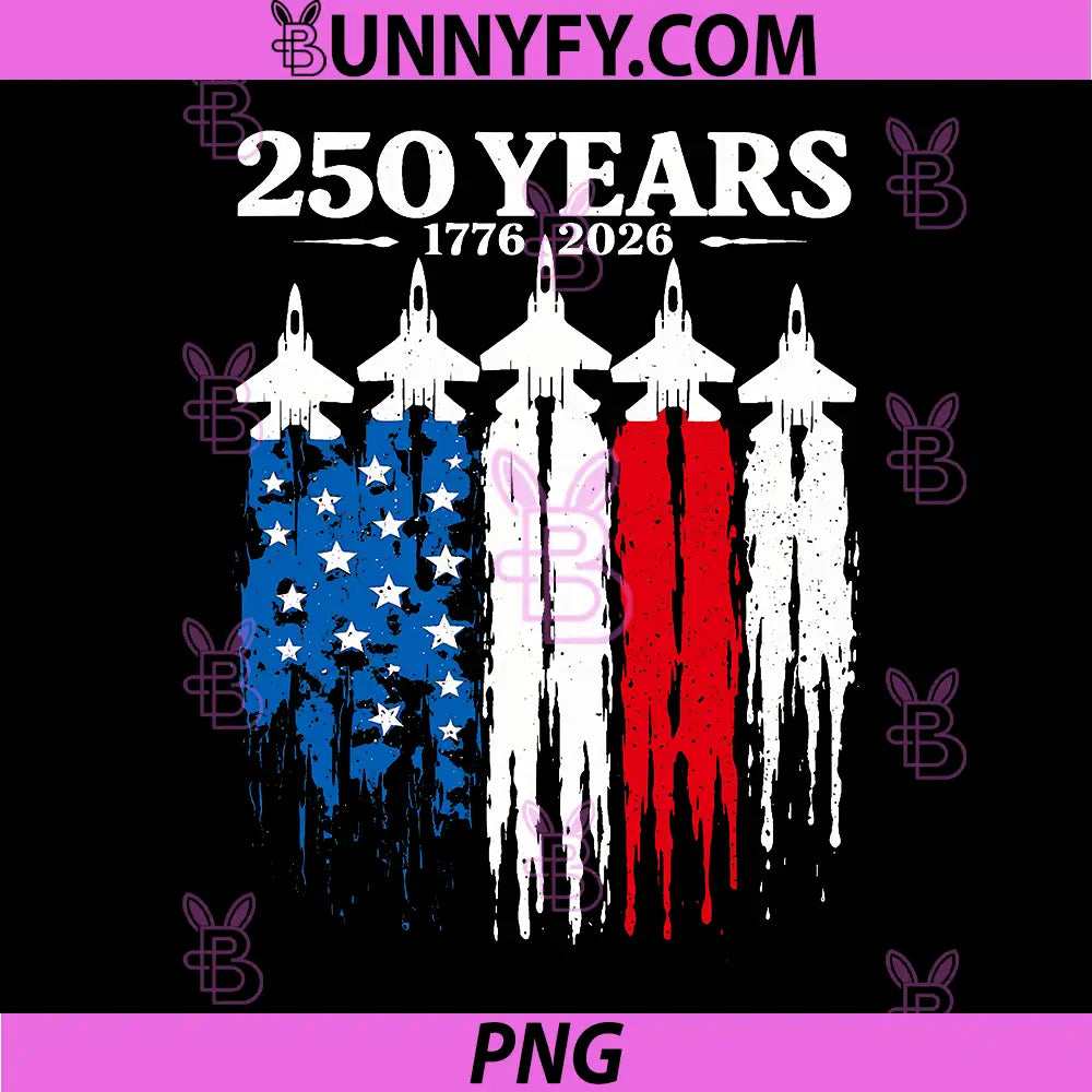250 Anniversary USA 4th of July PNG, Patriotic 250 Years American PNG
