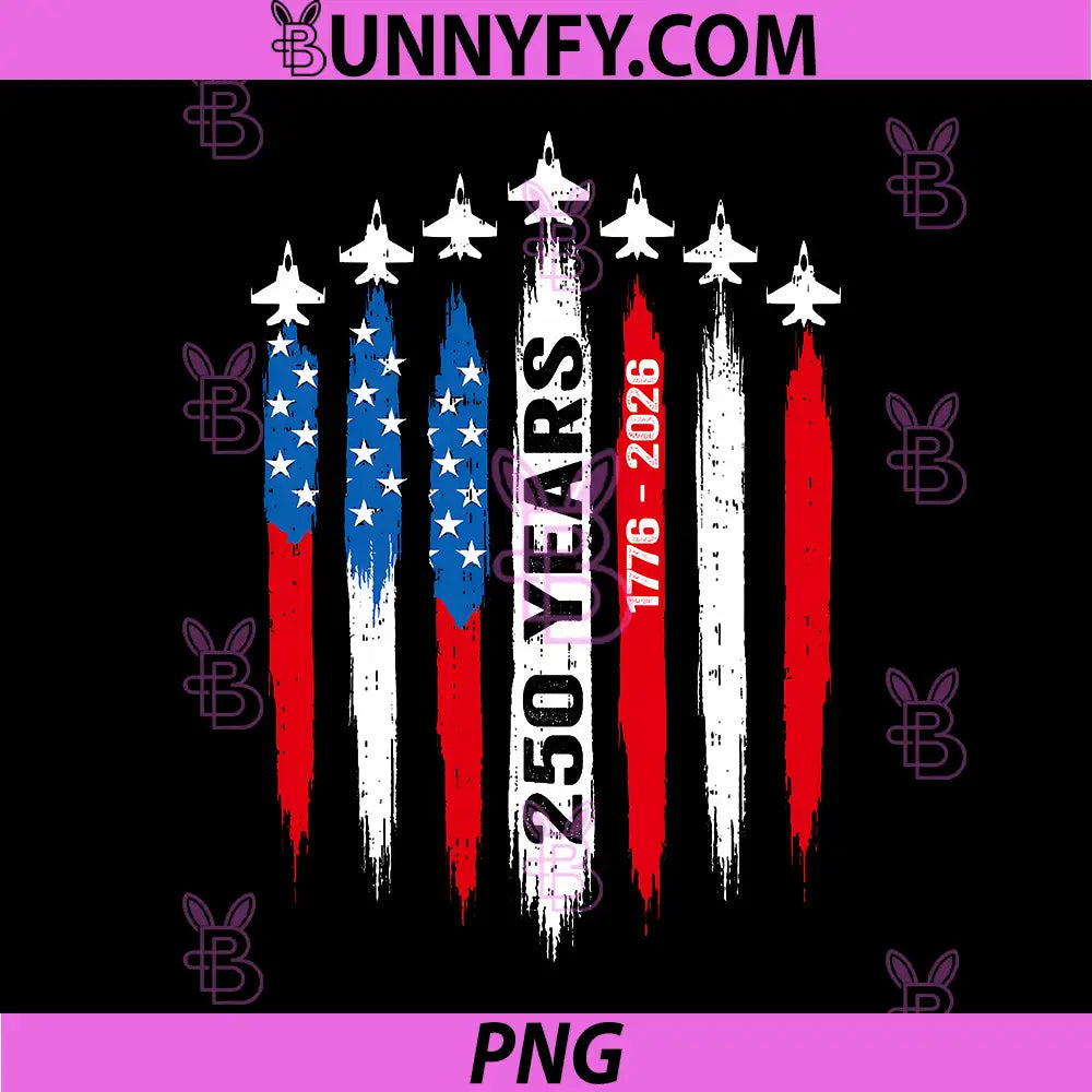 250 Anniversary USA 4th of July PNG, Patriotic 250 Years American PNG