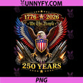 250 Anniversary USA 4th of July PNG, Patriotic 250 Years American PNG