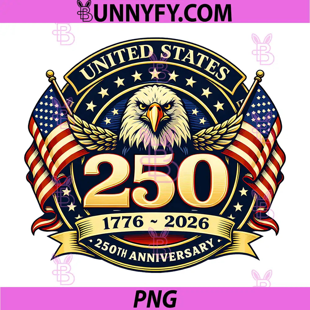 250 Anniversary USA PNG, 250 Years 250th Anniversary PNG