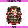 250 Anniversary USA Patriotic Eagle 250th PNG, 4th Of July 2026 PNG