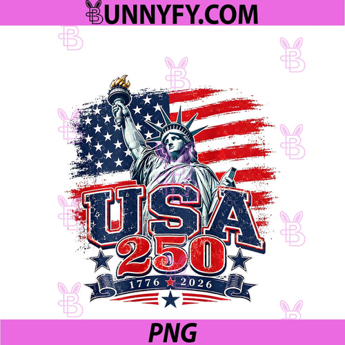 250 Years 1776-2026 250th Birthday PNG, 4th of July PNG