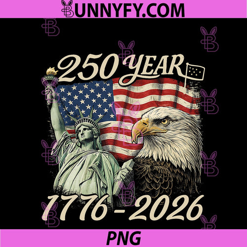 250 Years 1776 2026 250th PNG, Birthday 4th Of July American Flag PNG