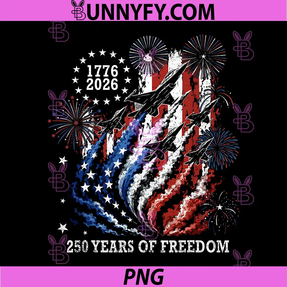 250 Years 250th Anniversary PNG, USA 4th of July 1776 2026 PNG