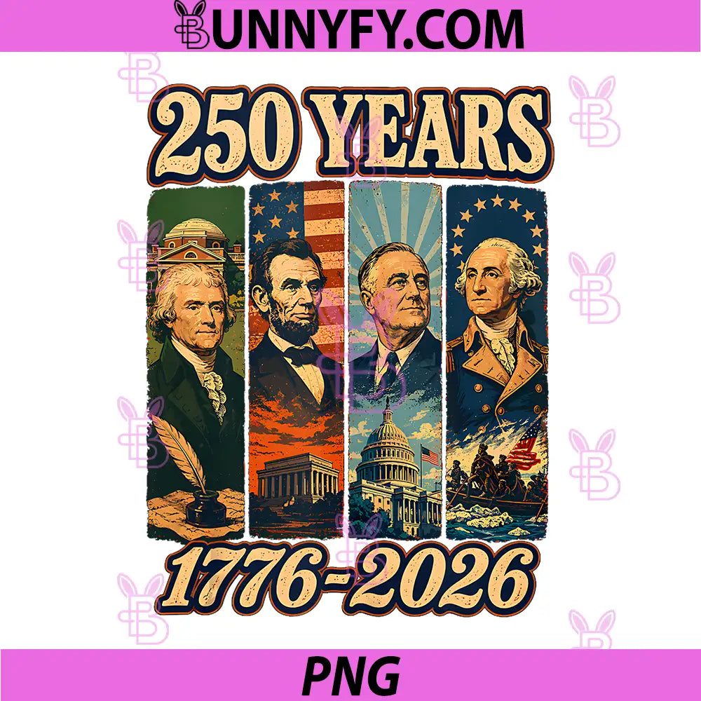 250 Years 250th PNG, Anniversary USA America PNG