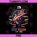 250 Years America 1776 2026 PNG, Fishing USA Flag 250th Birthday PNG