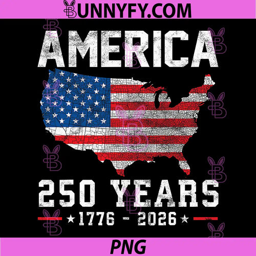 250 Years America 250th PNG, Anniversary USA Patriotic 4th July PNG