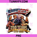 250 Years America Anniversary 250th PNG, Trump Washington Vintage PNG