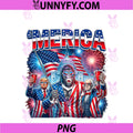 250 Years America Anniversary 250th Trump PNG, Washington Bigfoot PNG