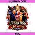 250 Years America Anniversary PNG, 250th Trump Washington PNG