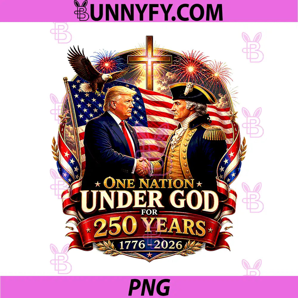 250 Years America Anniversary PNG, 250th Trump Washington PNG