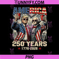 250 Years America Anniversary PNG, 250th Trump Washington Vintage PNG