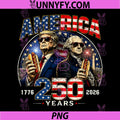 250 Years America Anniversary PNG, 250th Trump Washington Vintage PNG