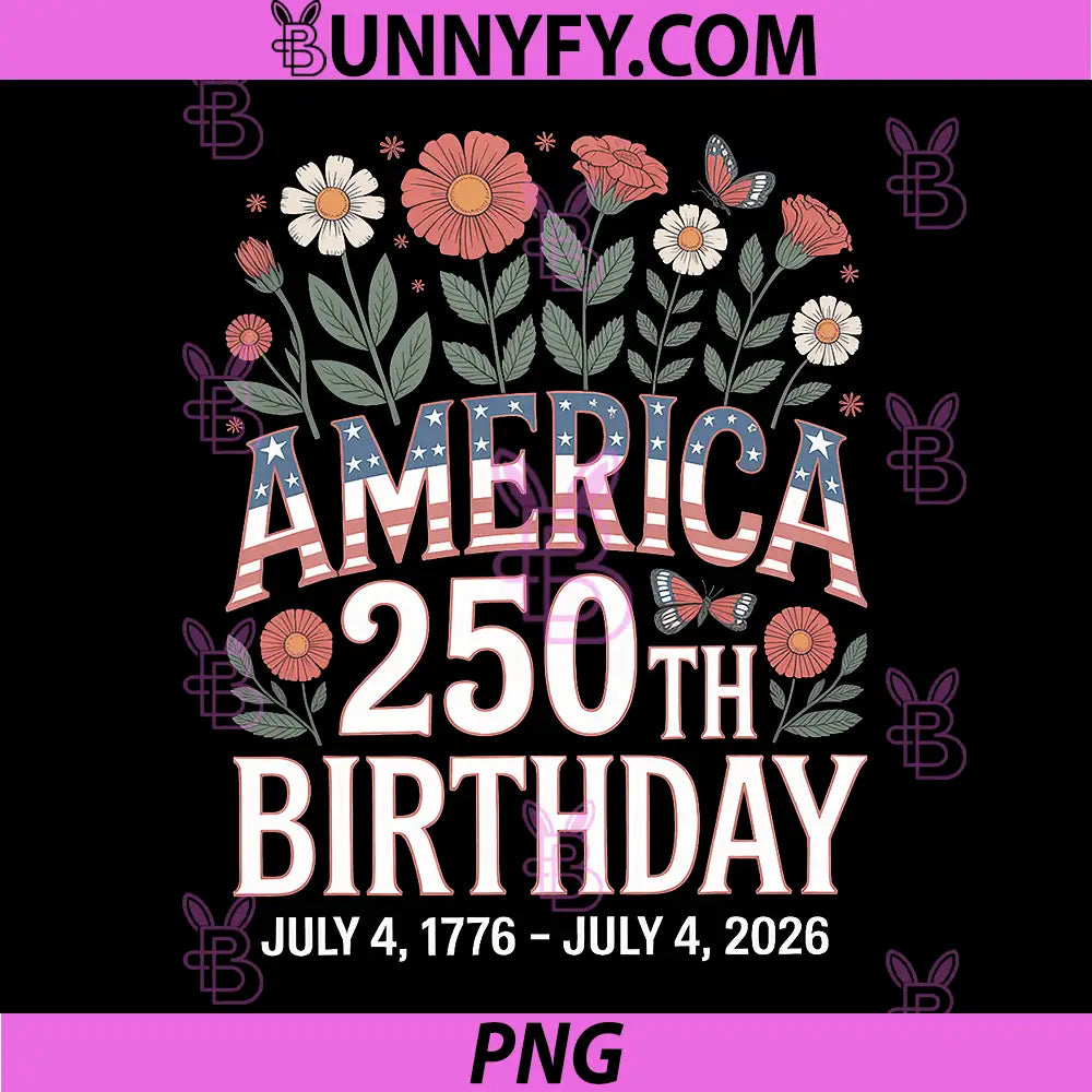 250 Years America Anniversary PNG, USA 250th Birthday 1776 2026 PNG