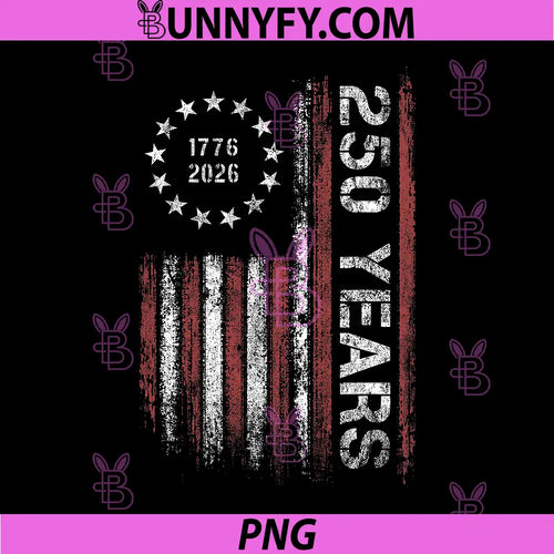 250 Years America PNG, Vintage US Flag PNG