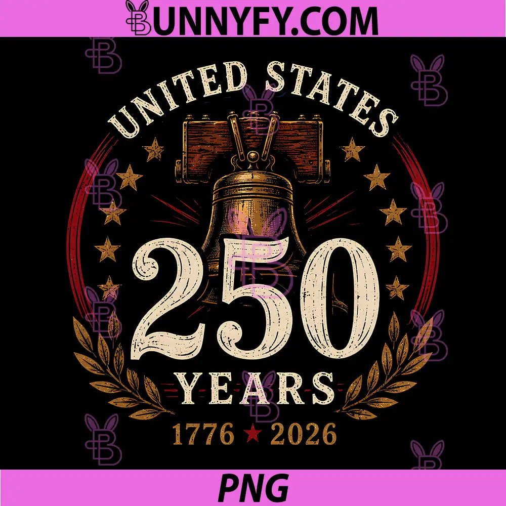 250 Years American 1776 2026 PNG, 250th 4th July Independence Day PNG
