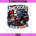 250 Years American 1776 2026 PNG, 250th 4th July Lincoln BBQ Gril PNG