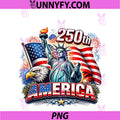 250 Years American 1776 2026 250th PNG, 4th July Independence Day PNG