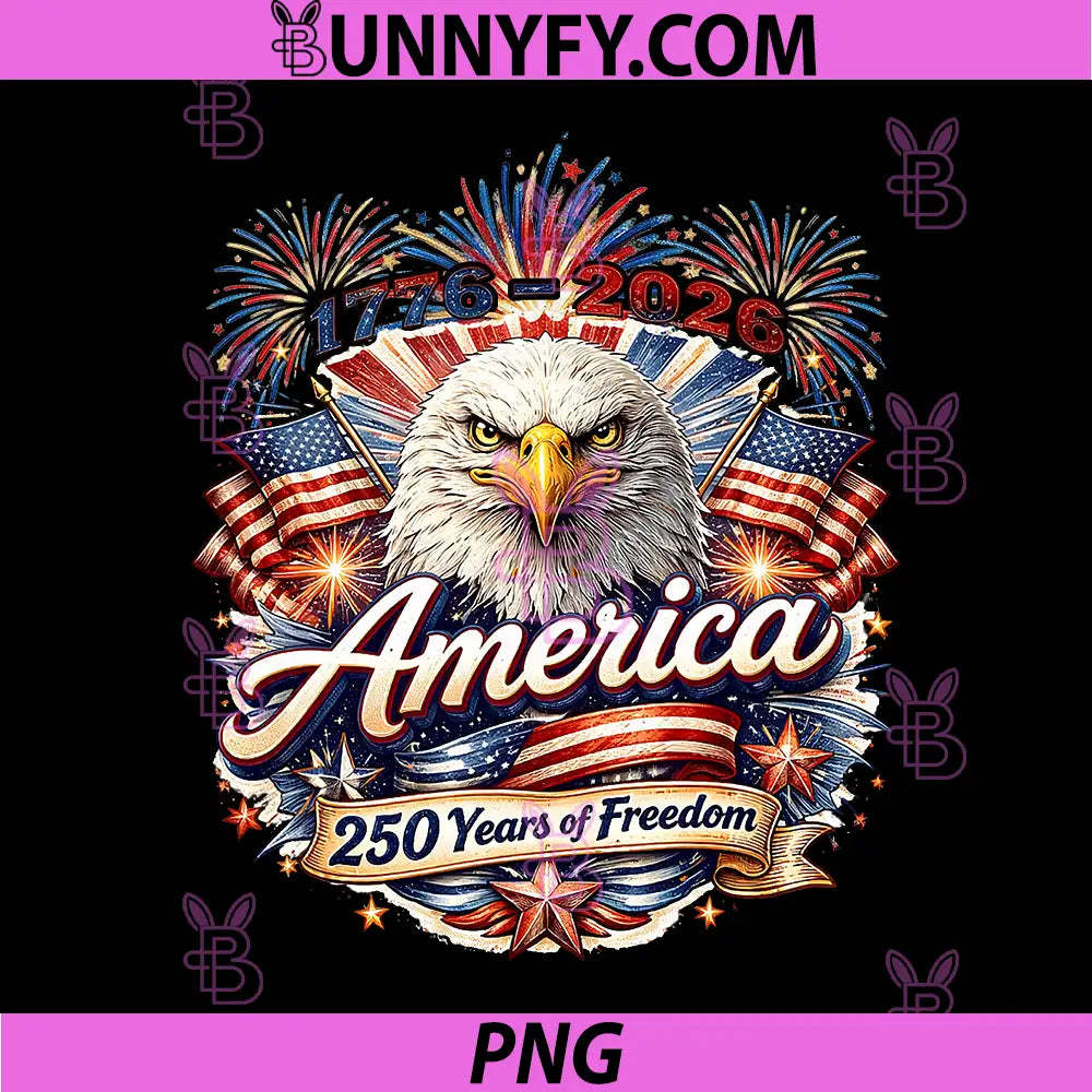 250 Years American 1776 2026 PNG, 250th USA 4th of July PNG