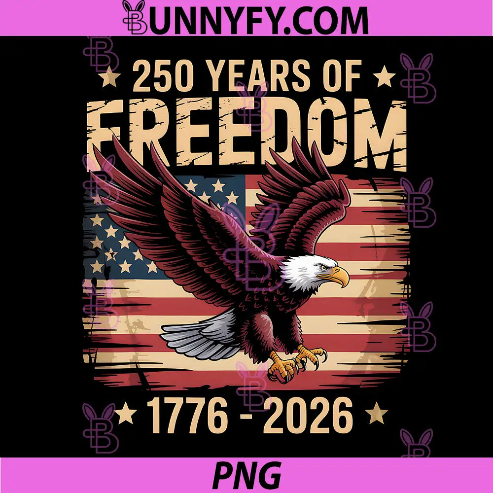 250 Years American 250th PNG, 4th of July Anniversary 1776-2026 PNG