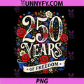 250 Years American 250th PNG, Anniversary Patriotic USA 4th July PNG