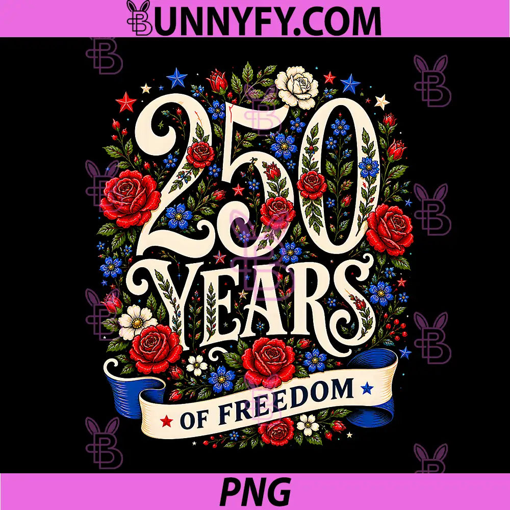 250 Years American 250th PNG, Anniversary Patriotic USA 4th July PNG